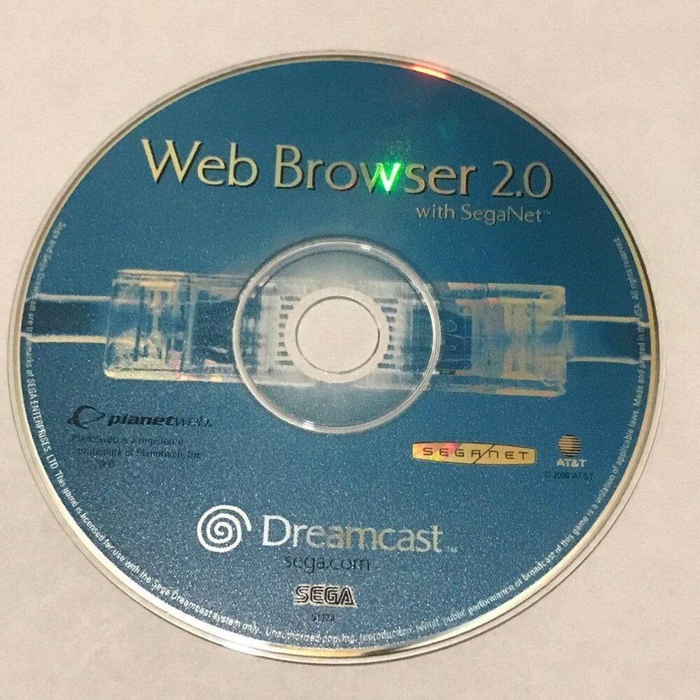 Sega Dreamcast Web Browser 2.0 with SegaNet